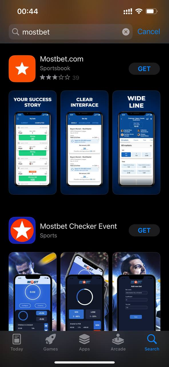  Mostbet в App Store